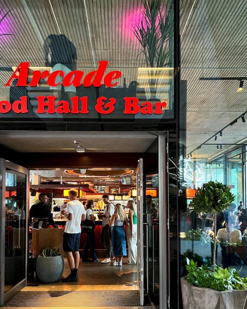 best indoor food markets in london includes Arcade food market
