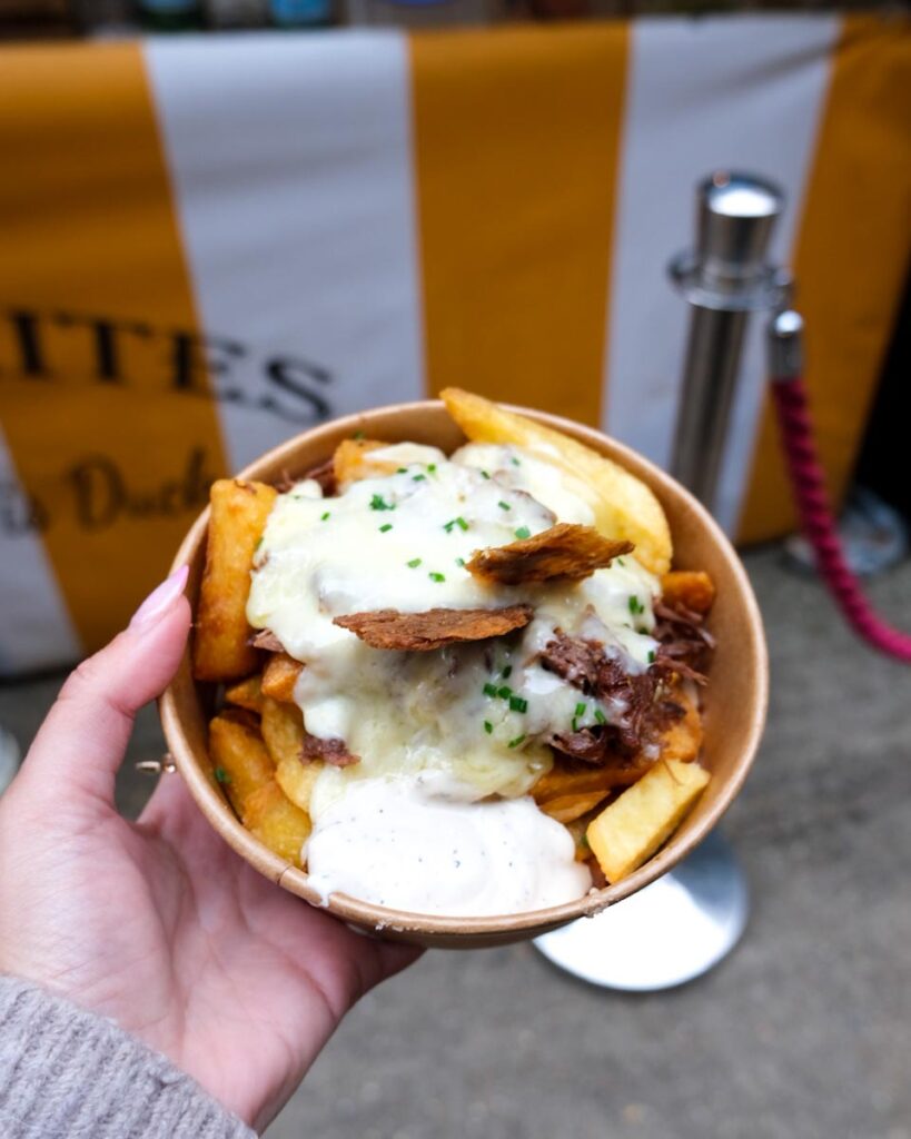 duck and chips at maltby street market hidden gem markets in london