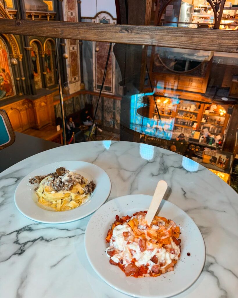homemade pasta at Mercato mayfair london's best indoor food markets