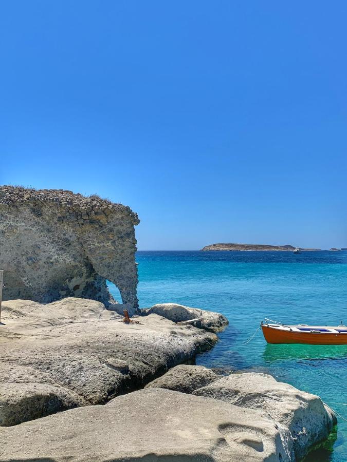 Elephant shaped structure rema beach kimolos island