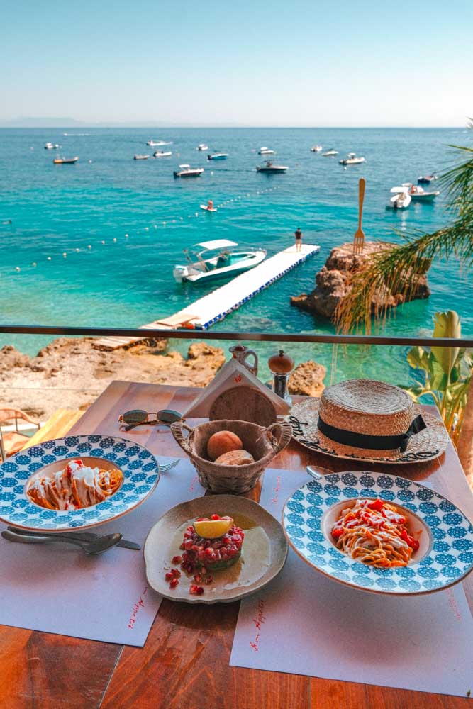 beachside restaurant dhermi beach albania