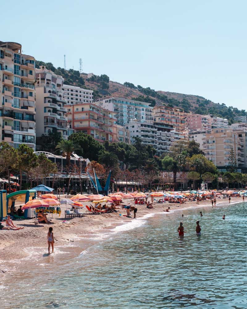 sarande beach in albania