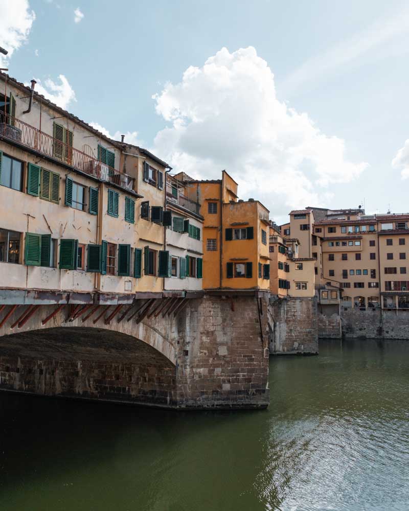 views from Ponte Vecchio in florence how to spend 1 day in florence