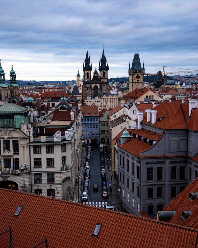 Klementinum panoramic view of prague 