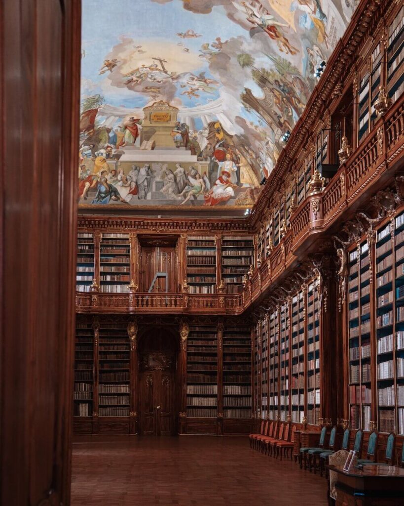 Strahov Monastery Library beautiful libraries in prague