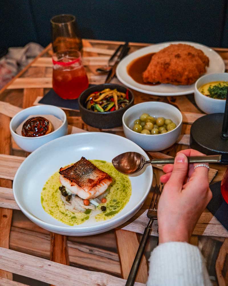 delicious dinner at 420 Restaurant prague