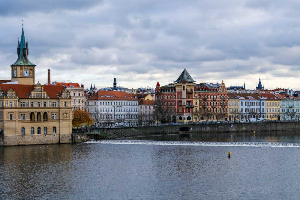 views of prague from charles bridge