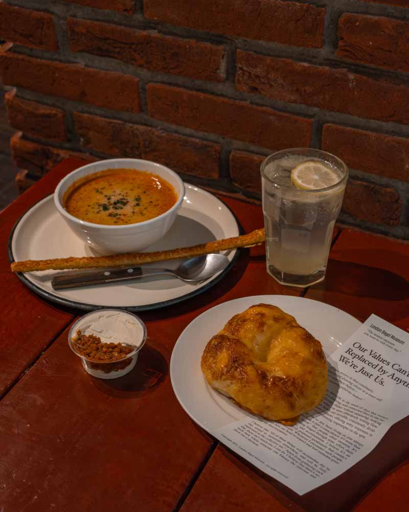 lunch at london bagel museum in suwon