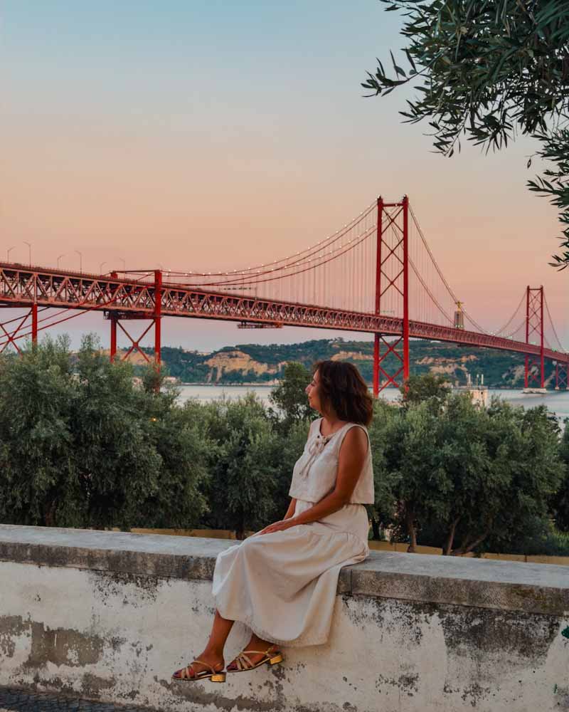 Miradouro de Santo Amaro hidden view in Lisbon