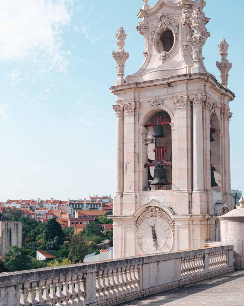Basilica of Estrela view of Lisbon from Dome